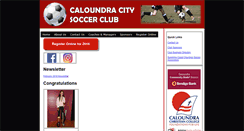 Desktop Screenshot of caloundracitysoccerclub.com